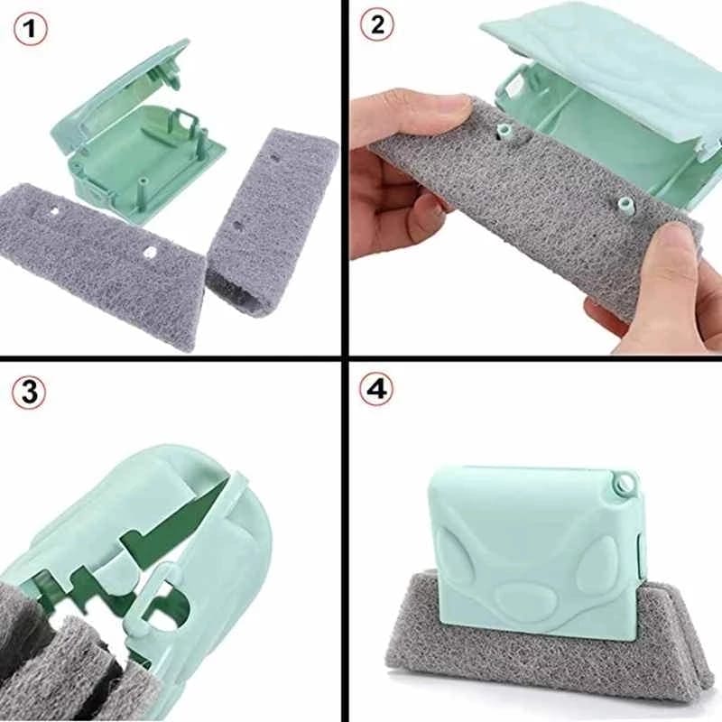 Magic Window Groove Cleaning Brush, Window Track Crevice Gap Corner Cleaner, Household Magic Window Cleaning Tool Magic Window Groove Cleaning Brush, Window Track Crevice Gap Corner Cleaner, Household Magic Window Cleaning Tool